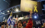 Manifestation à Tel-Aviv pour exiger le départ du gouvernement de Benjamin Netanyahu et le retour des otages israéliens toujours détenus par le Hamas, le 9 mars 2024