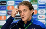 Le sélectionneur italien Roberto Mancini le 10 juillet 2021 à Enfield, au nord de Londres
