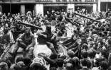 Les tanks soviétiques à Prague le 21 août 1968