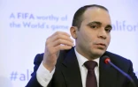 Le Prince Ali, candidat à la présidence de la Fifa, en conférence de presse, le 11 février 2016 à Genève