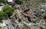 Des maisons détruites par le séisme suivi d'un tsunami à Palu, sur l'île des Célèbes en Indonésie, le 2 octobre 2018