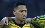 L'arrière des Wallabies Israel Folau avant le coup d'envoi du test-match contre l'Angleterre à Twickenham, le 24 novembre 2018