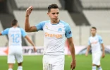 Florian Thauvin lors du match d'Europa League perdu par l'OM face à Francfort, le 20 septembre 2018 à Marseille