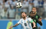 L'attaquant vedette de l'Argentine Lionel Messi lors du match contre le Nigeria au Mondial, le 26 juin 2018 à Saint-Pétersbourg