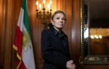 La veuve de l'ex-chah d'Iran, Farah Pahlavi, chez elle à Paris, le 20 janvier 2026