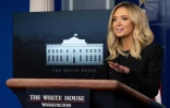 La nouvelle porte-parole de la Maison Blanche Kayleigh McEnany participe Ă son premier point de presse quotidien