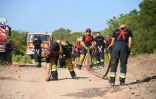 Des pompiers près du Luc, dans le Var, le 19 août 2021