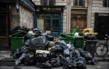 Des poubelles qui s'amoncellent à Paris, le 3 février 2020 à la suite d'une grève des éboueurs