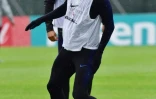 L'attaquant vedette de l'Angleterre Harry Kane lors d'une séance d'entraînement, le 6 juillet 2018 à Repino