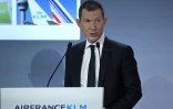 Le directeur général d'Air France-KLM, Benjamin Smith, le 24 mai 2022 à Tremblay-en-France, au nord de Paris