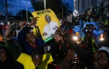 Des partisans de William Ruto, le président élu du Kenya, fêtent sa victoire à Eldoret le 15 août 2022