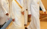 Arrivée du ministre du pétrole et des ressources minières d'Arabie saoudite,  Ali-ali-Naimi à Doha, le 17 avril 2016