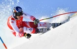 L'Autrichien Matthias Mayer lors du super-G de Kitzbühel, en Autriche, le 24 janvier 2020