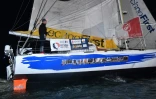Arrivé à 01H40 le 11 mars 2017 aux Sables d'Olonne, Destremau a mis 50 jours de plus que le vainqueur, Armel le Cléac'h