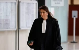 Delphine Meillet, l'avocate des parents d'Evaëlle, arrive à l'ouverture du procès de son enseignante, le 10 mars 2025 au tribunal de Pontoise, dans le Val-d'Oise