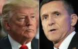 Photo-montage de Donald Trump, le 29 novembre 2017 et de Michael Flynn, ex-conseiller à la sécurité du président américain, le 12 septembre 2017
