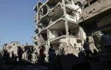 Destructions à Deir el-Balah, dans le centre de la bande de Gaza, le 7 août 2024