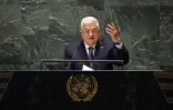 Le président palestinien Mahmoud Abbas à la tribune de l'Assemblée générale de l'ONU, le 21 septembre 2023 à New York