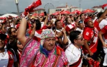 Des supporters péruviens avant le match contre l'Australie, le 26 juin 2018 à Sotchi