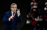 Le candidat LFI à la présidentielle Jean-Luc Mélenchon en meeting à Montpellier, le 13 février 2022