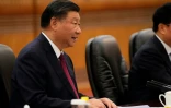 Le président chinois Xi Jinping s'entretient avec le président colombien Gustavo Petro (absent de la photographie), le 25 octobre 2023 à Pékin