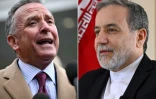 L'envoyée américain pour le Moyen-Orient Steve Witkoff, le 6 mars 2025 à la Maison Blanche (gauche) et le ministre des Affaires étrangères iranien Abbas Araghchi, le 7 mars 2025 à Jeddah