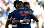Kylian Mbappé et Neymar lors d'un match amical avec le Paris Saint-Germain contre le Celtic Glasgow au Parc des Princes le 21 juillet 2020.