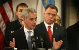Rahm Emanuel, maire sortant de Chicago, le 11 février 2019