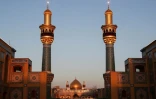 Le sanctuaire de l'imam Ali à Najaf, photographié pendant le ramadan, aujourd'hui déserté par les pèlerins du fait de la guerre au Moyen-Orient, le 10 mars 2026 