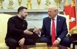 Donald Trump et Volodymyr Zelensky dans le Bureau ovale de la Maison Blanche, à Washington, le 28 février 2025