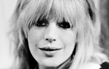 L'icône de la pop britannique Marianne Faithfull, le 23 novembre 1979 à Stockholm, en Suède
