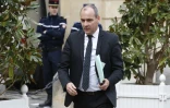 Laurent Berger (CFDT) à son arrivée le 14 mars 2016 à Matignon à Paris 
