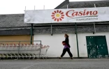 La façade d'un magasin Casino à Ploubalay dans l'ouest de la France, le 5 juillet 2023