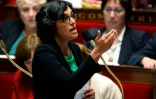 La ministre du Travail Myriam El Khomri lors des questions au gouvernement le 30 mai 2016 à l'Assemblée nationale à Paris