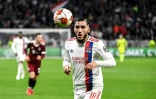 L'attaquant de Lyon Rayan Cherki contre le Sparta Prague en Ligue Europa, le 4 novembre 2021 à Décines-Charpieu 