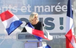 La cheffe des députés du Rassemblement national, Marine Le Pen, le 7 septembre 2025 lors de sa rentrée politique à Hénin-Beaumont