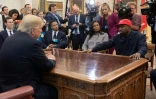 Kanye West et Donald Trump le 11 octobre 2018 dans le Bureau ovale de la Maison Blanche