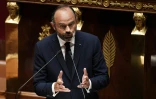 Le Premier ministre Edouard Philippe annonce son plan de déconfinement à l'Assemblée nationale, à Paris, le 28 avril 2020