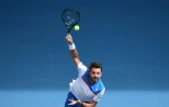 Le Suisse Stan Wawrinka, vainqueur du Russe Daniil Medvedev en 8e de finale de l'Open d'Australie, à Melbourne, le 27 janvier 2020