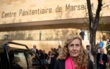Nicole Belloubet devant la prison des Baumettes à Marseille, le 26 octobre 2018
