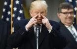 Le candidat à l'investiture républicaine pour la Maison Blanche Donald Trump, le 21 mars 2016 à Washington