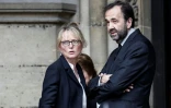 Claude Chirac et son mari, Frédéric Salat-Baroux, assistent aux funérailles de Bernadette Chirac le 12 juin 2026 à Paris