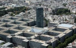 Vue aérienne de l'université de Jussieu, le 14 juillet 2009