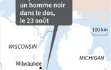 Carte localisant Kenosha dans le Wisconsin