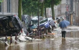 Inondations à Verviers, le 15 juillet 2021 en Belgique