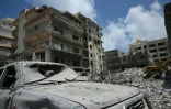 Un bâtiment détruit par une frappe aérienne israélienne sur un quartier de Tyr, dans le sud du Liban, le 23 juin 2026