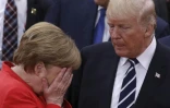 La chancelière Angela Merkel aux côtés de Donald Trump au sommet du G20 à Hambourg, en Allemagne, le 7 juillet 2017.