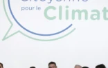 Le président Emmanuel Macron participe à la Convention citoyenne sur le climat le 10 janvier 2020 à Paris