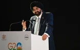 Ajay Banga, le nouveau président de la Banque mondiale lors du G20 Finances, le 16 juillet 2023 à Gandhinagar, en Inde