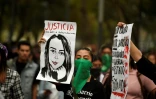 Manifestation contre les violences faites aux femmes, après un féminicide brutal, le 14 février 2020 à Mexico